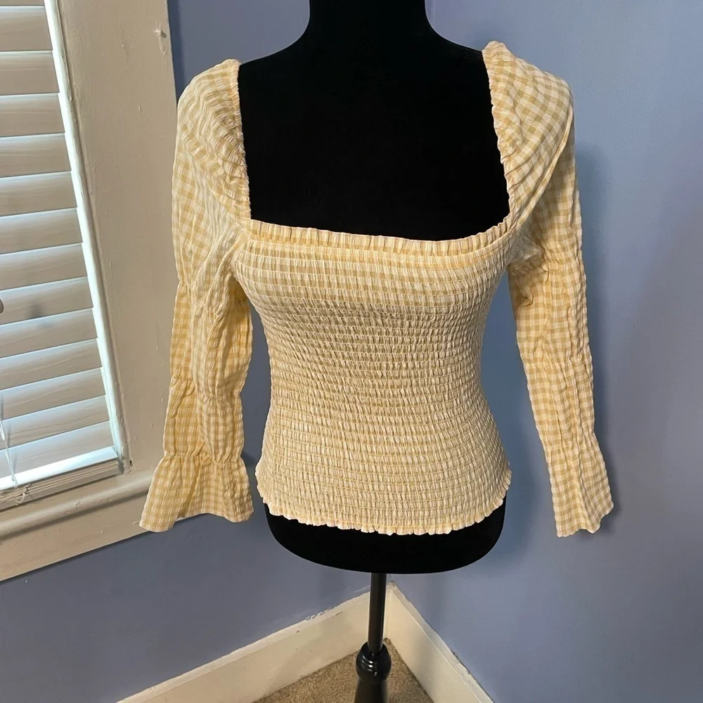 Design history pale yellow princess sleeve blouse - Picture 6 of 7